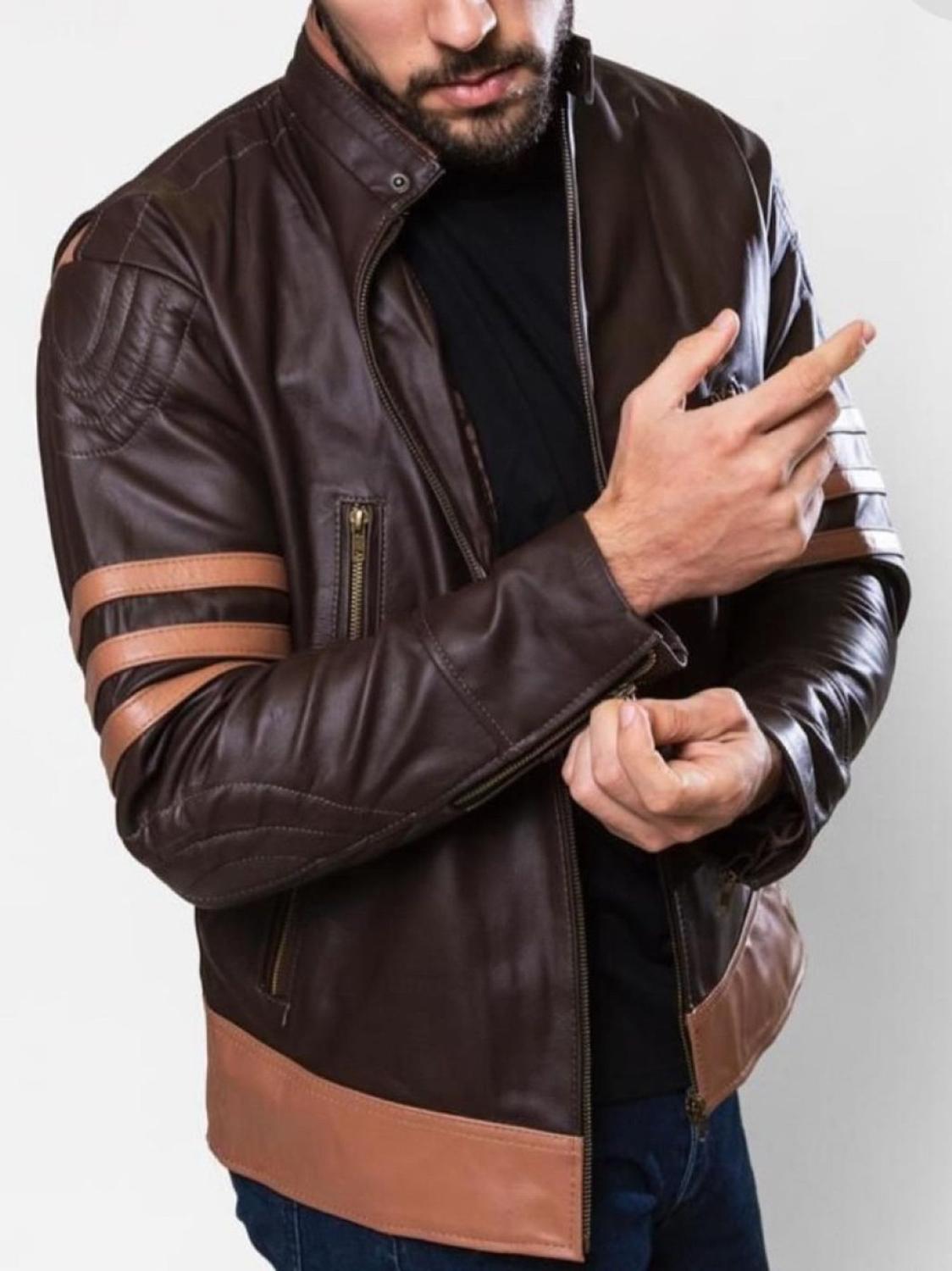 Couro Marrom Jaqueta De Couro Masculina Comprar Jaqueta De Couro