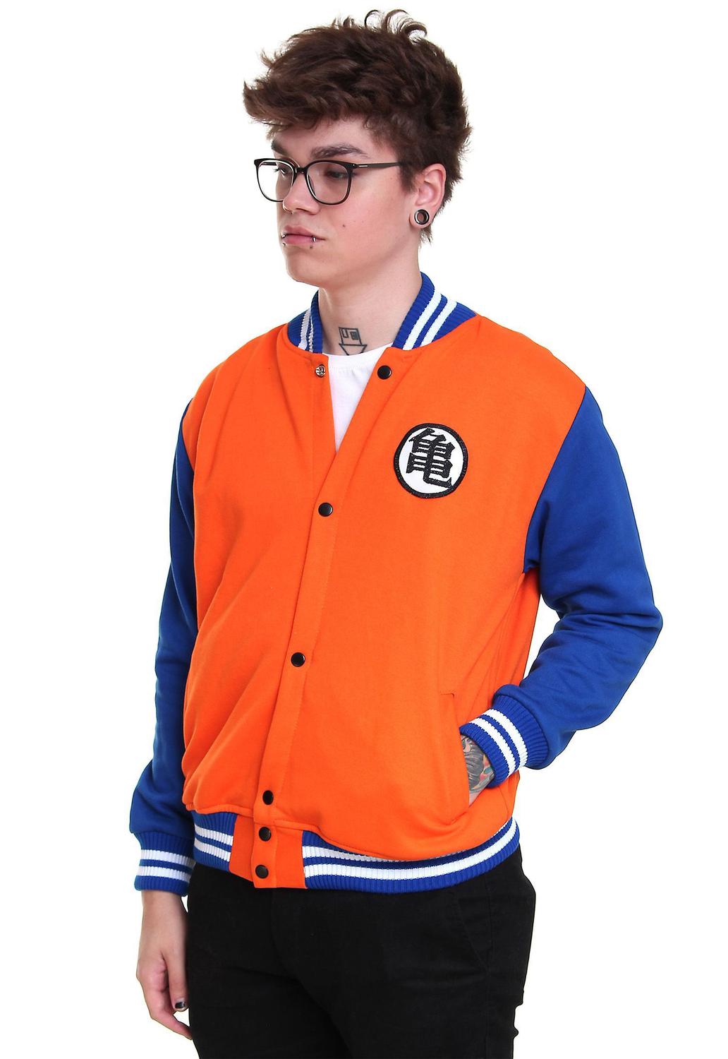goku moletom com capuz orange