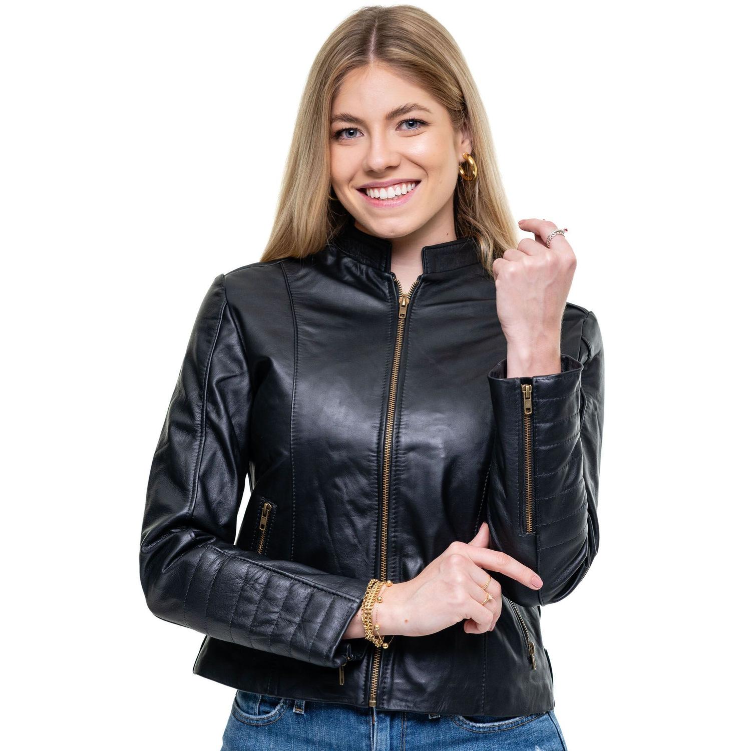 Couro Legítimo Jaqueta De Couro Mercado Livre Feminina Jaqueta