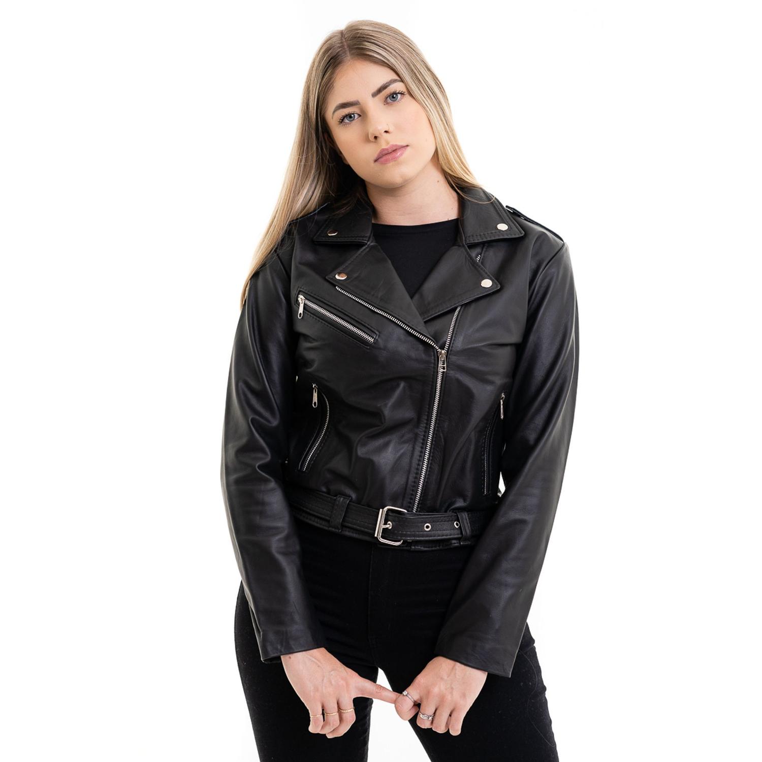 Jaqueta Tutto Couro Feminina Jaqueta De Couro Moto Feminina