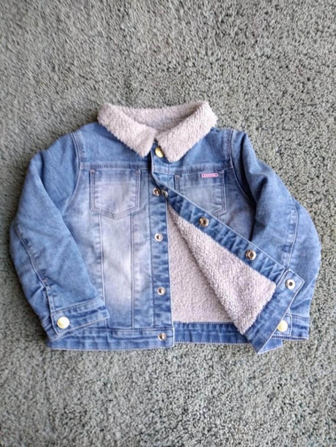 jaqueta feminina jeans com pelo