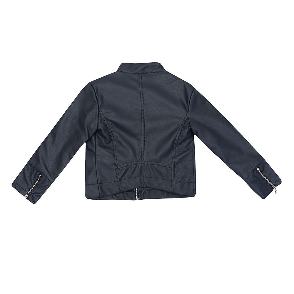 jaqueta de napa feminina preta