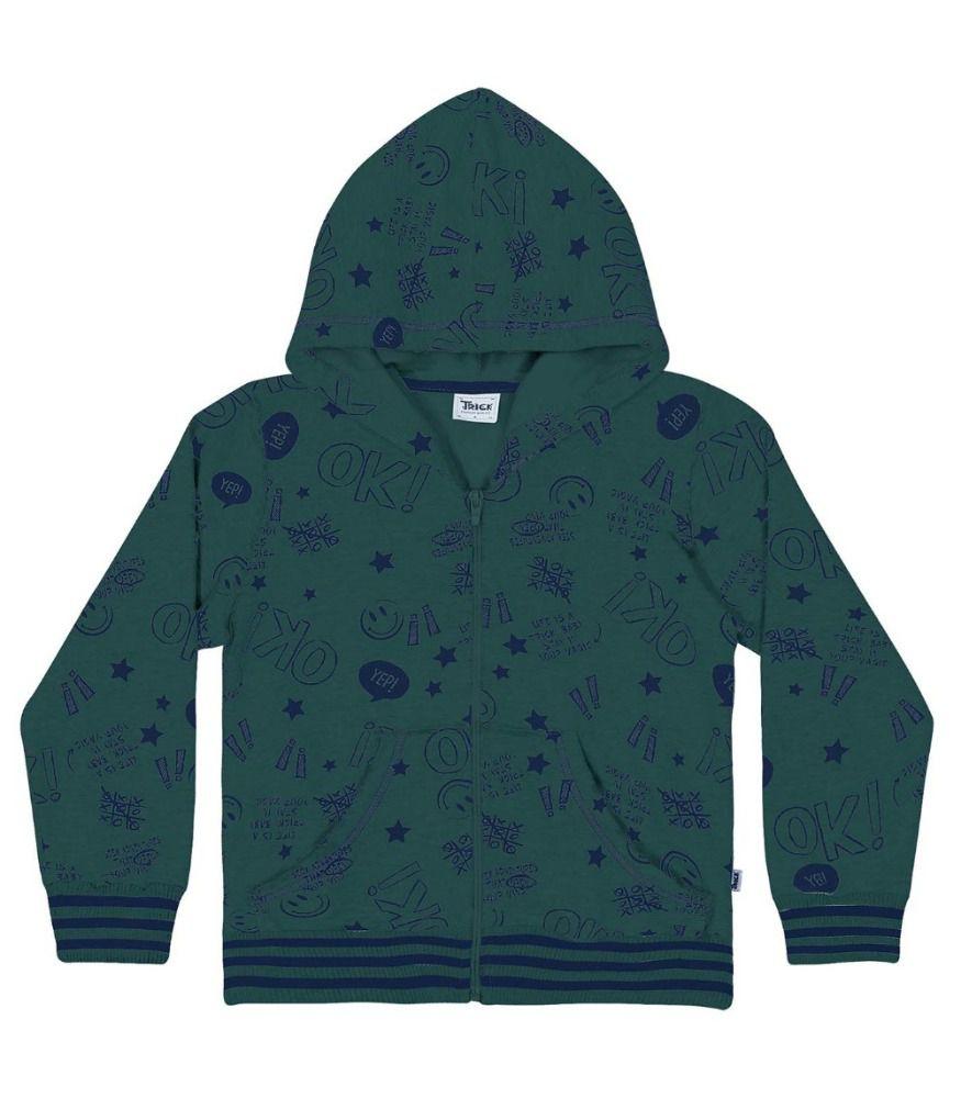 Jaqueta Infantil Estampada Com Capuz Verde Trick Nick - Casaco e Jaqueta Infantil - Magazine Luiza