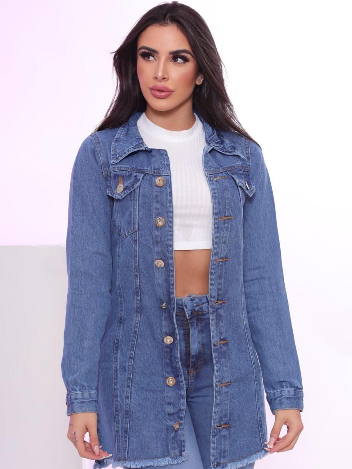 Jaqueta Parka Jeans Jaqueta Feminina Jeans Mercado Livre Mercado
