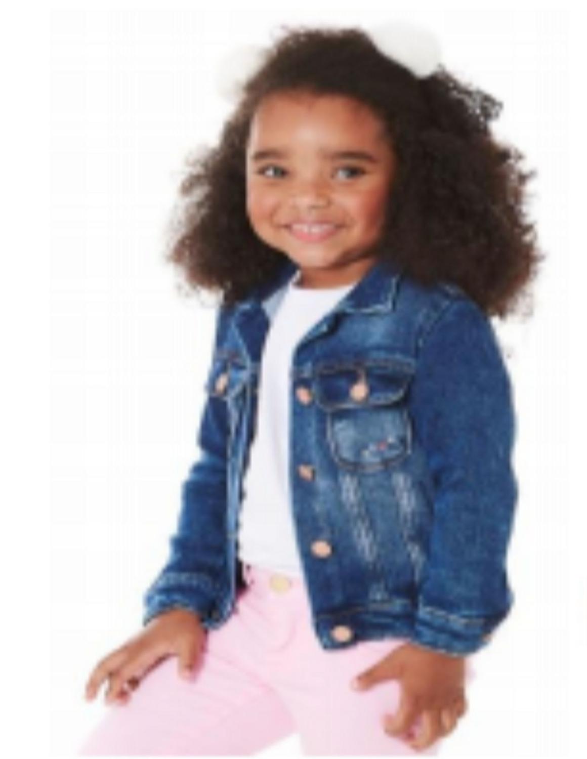 jaqueta jeans para menina