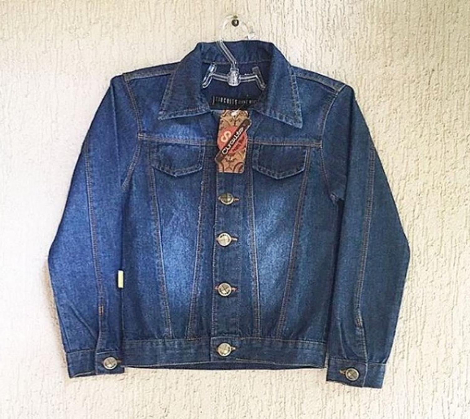 jaqueta jeans masculino infantil