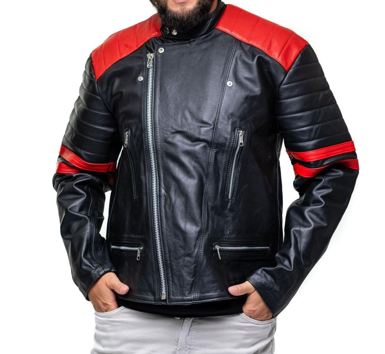 Jaqueta Verdadeira Jaqueta Masculina De Couro 100% Verdadeiro Premium