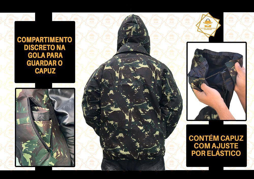 jaqueta camuflada masculina impermeavel