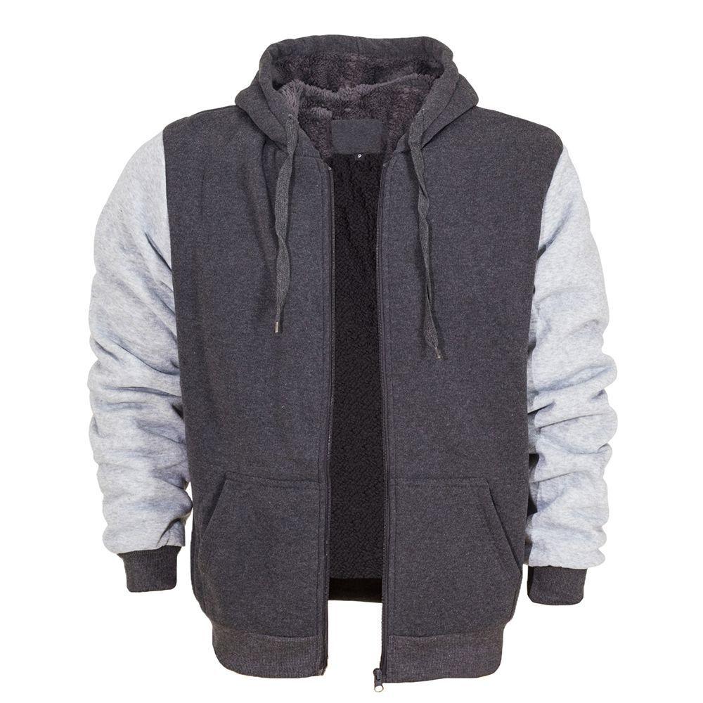 2 tone zip moletom com capuz
