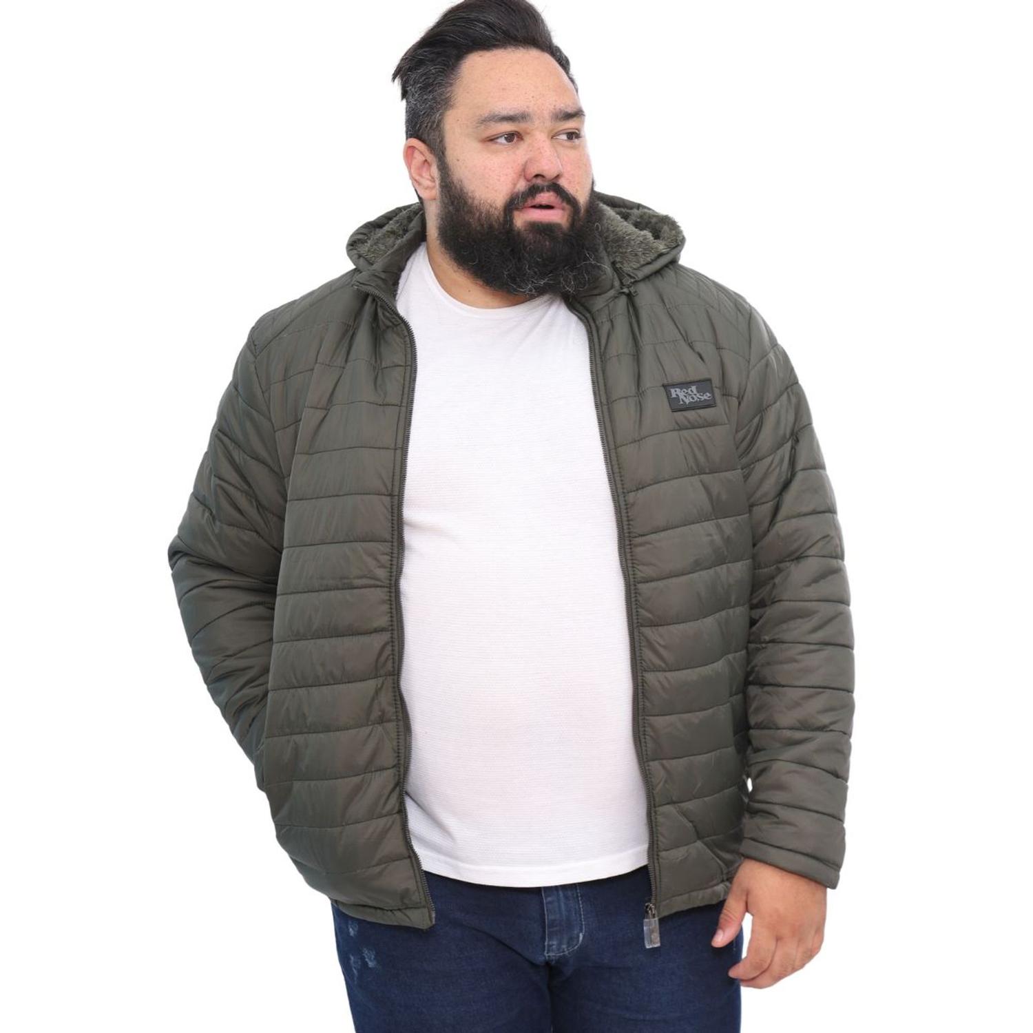Plus Size Jaqueta De Nylon Forrada Masculina Jaqueta Masculina