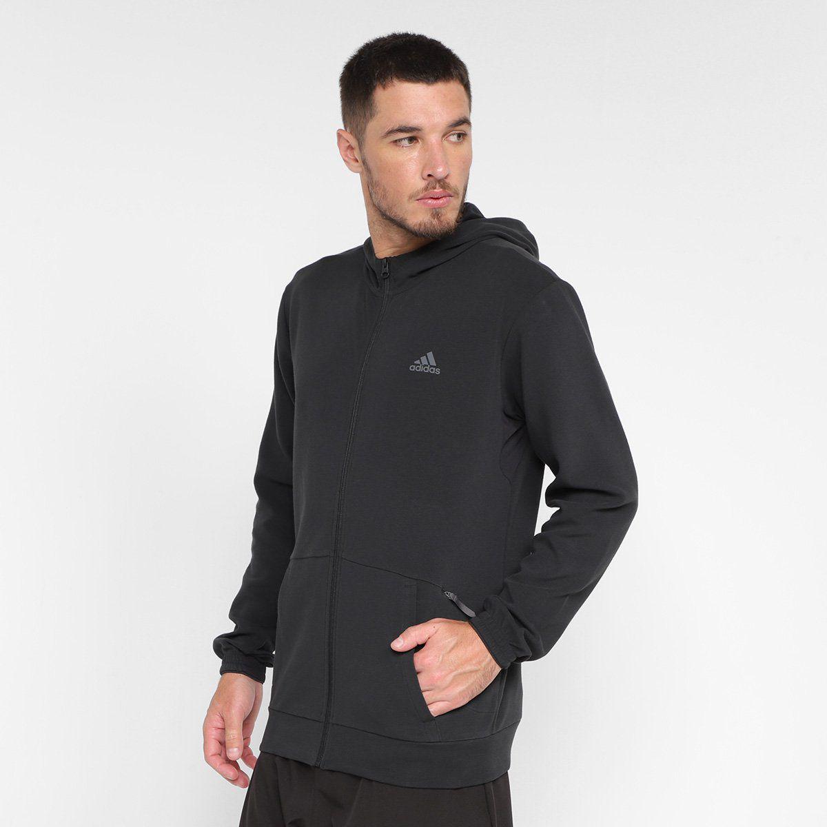 Jaqueta Adidas Moletom Adidas Sem Touca Marca Adidas Jaqueta De