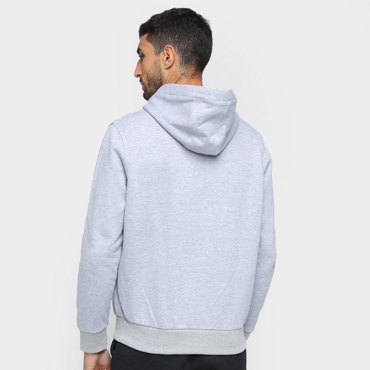 gray nike zip up moletom com capuz