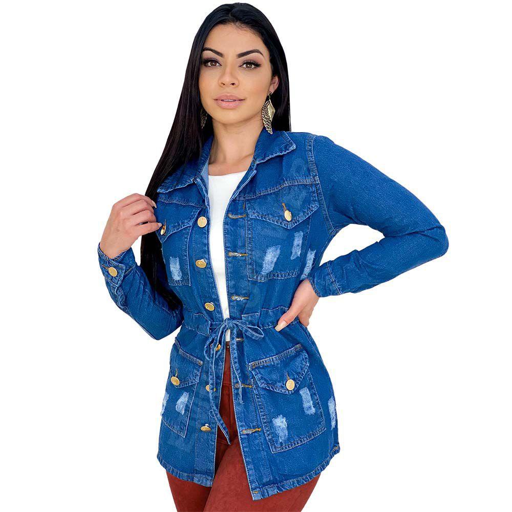 jaqueta parka jeans