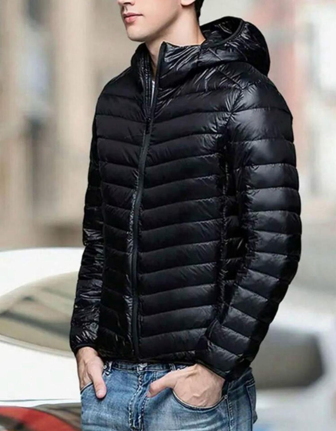 Puffer Casaco Peluciado Masculino Frio Intenso Blusa De Frio De