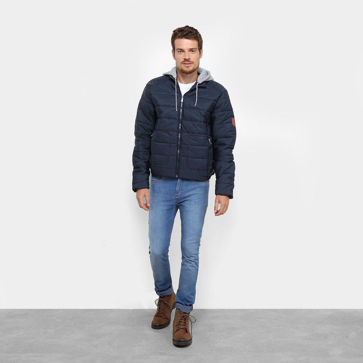 puffer vest and moletom com capuz