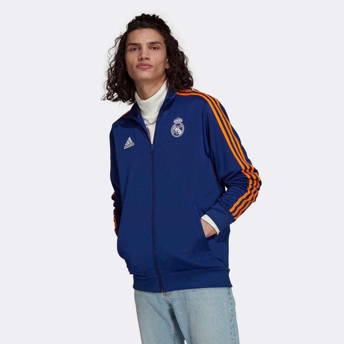 Jaqueta Real Madrid Adidas 3 Stripes Track Top Masculina Jaqueta e Casaco Esportivo Magazine Luiza