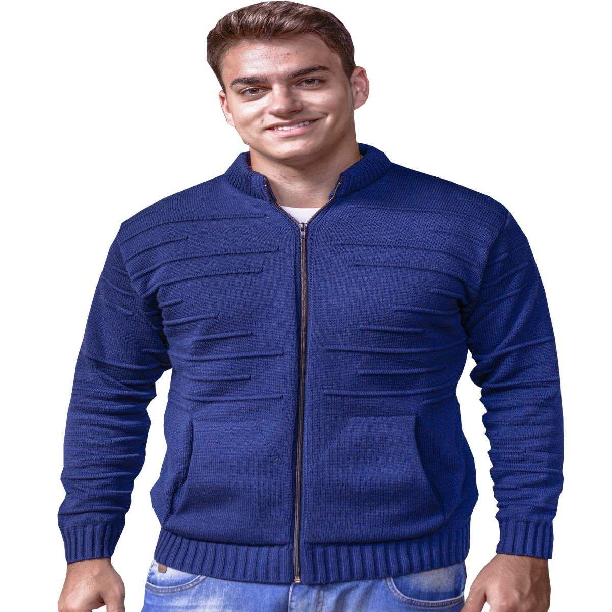 jaqueta jeans masculina com ziper