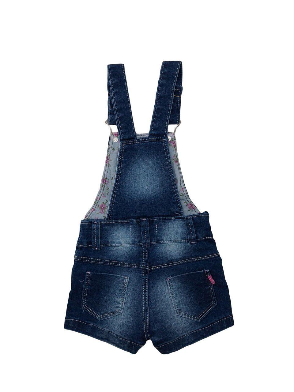 Jardineira Jeans Bebe Menina Mox Moda Infantil Magazine Luiza