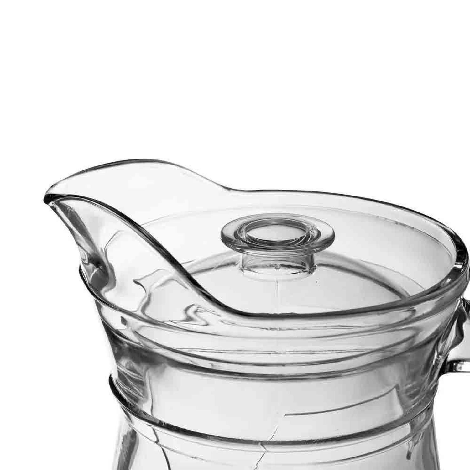 Jarra de Vidro com Tampa Transparente 1,3L - Casambiente - Jarra ...