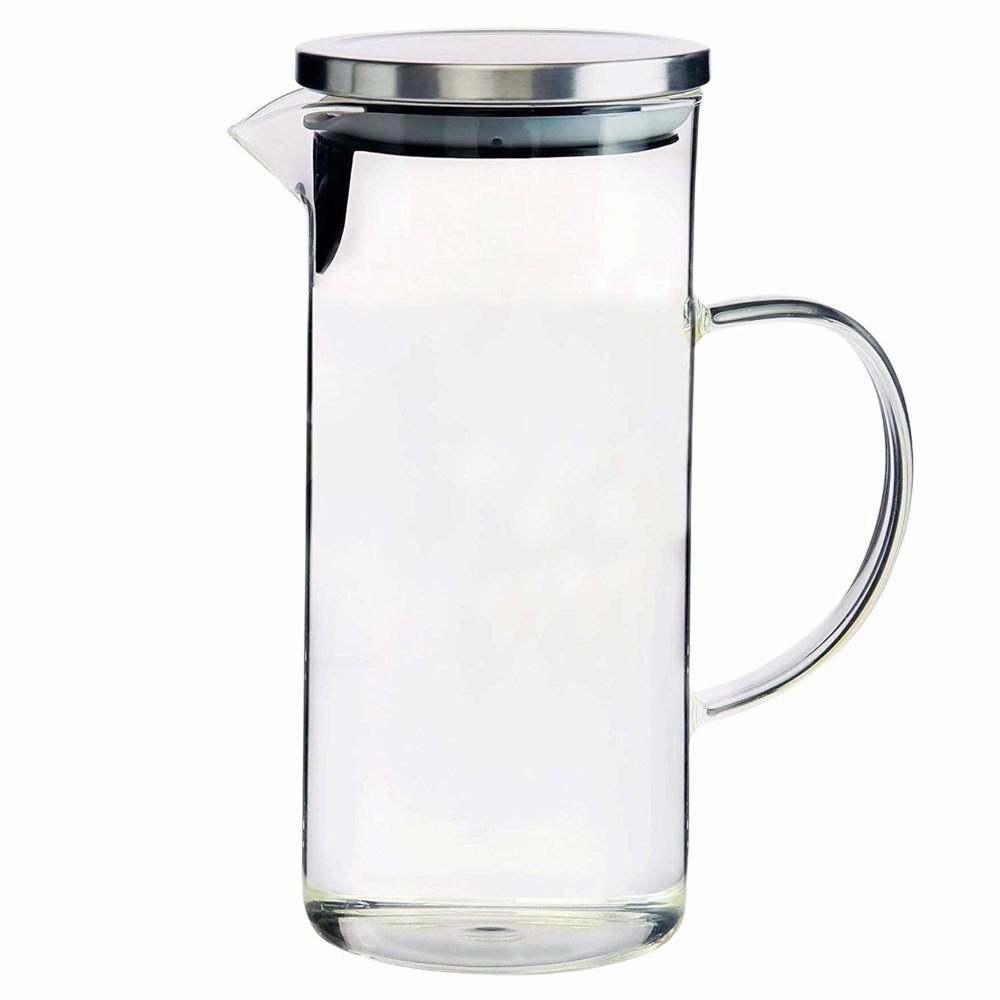 Jarra de Vidro Tampa para Agua ou Suco 1,3 Litros - Lojas Carisma ...