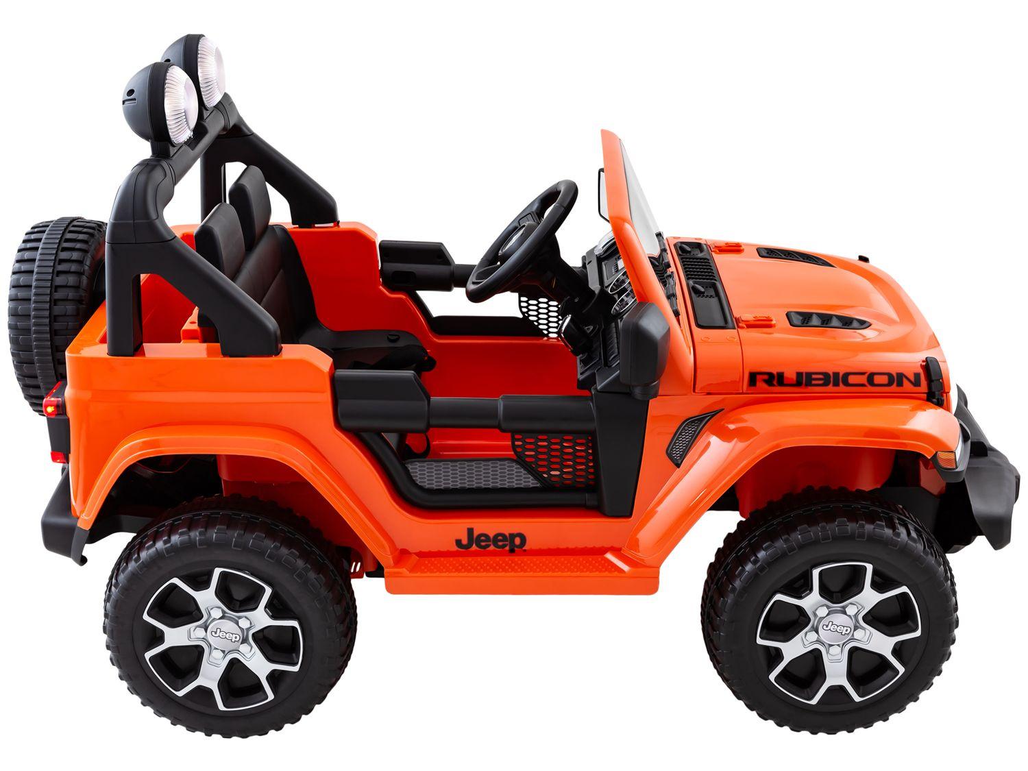 Jeep Elétrico Infantil Laranja Bandeirante