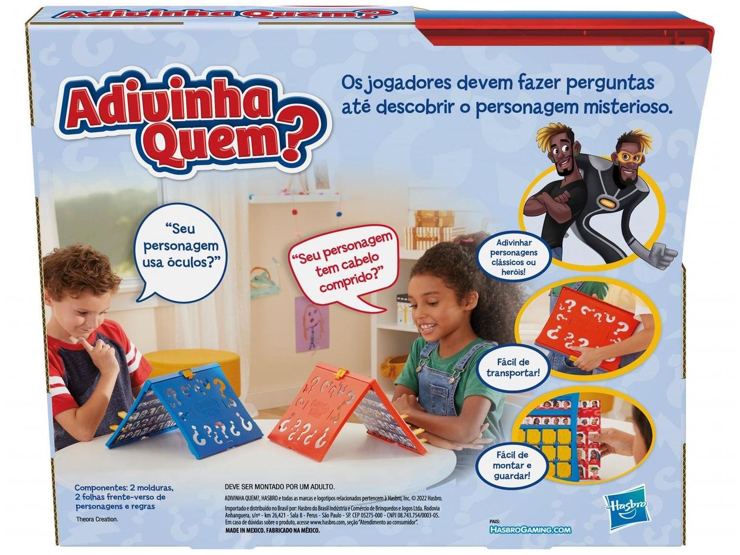 Jogo Adivinha Quem Adivinhar Pessoas ou 