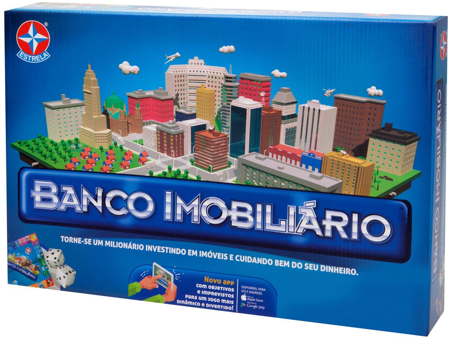 Clássico Jogo De Tabuleiro Banco Imobiliário Estrela