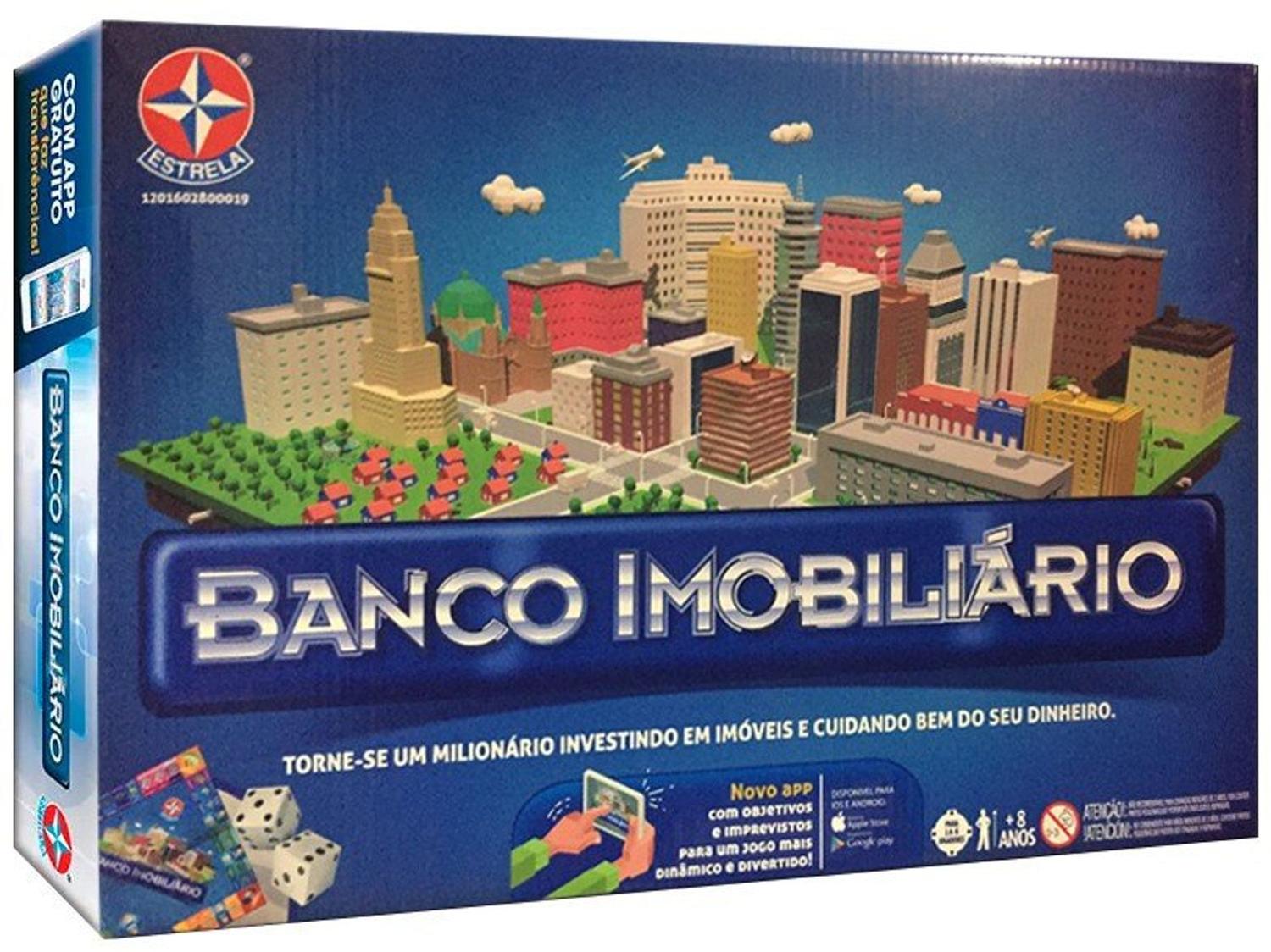 Jogo Banco Imobiliário - Tabuleiro Estrela - Jogos de Tabuleiro