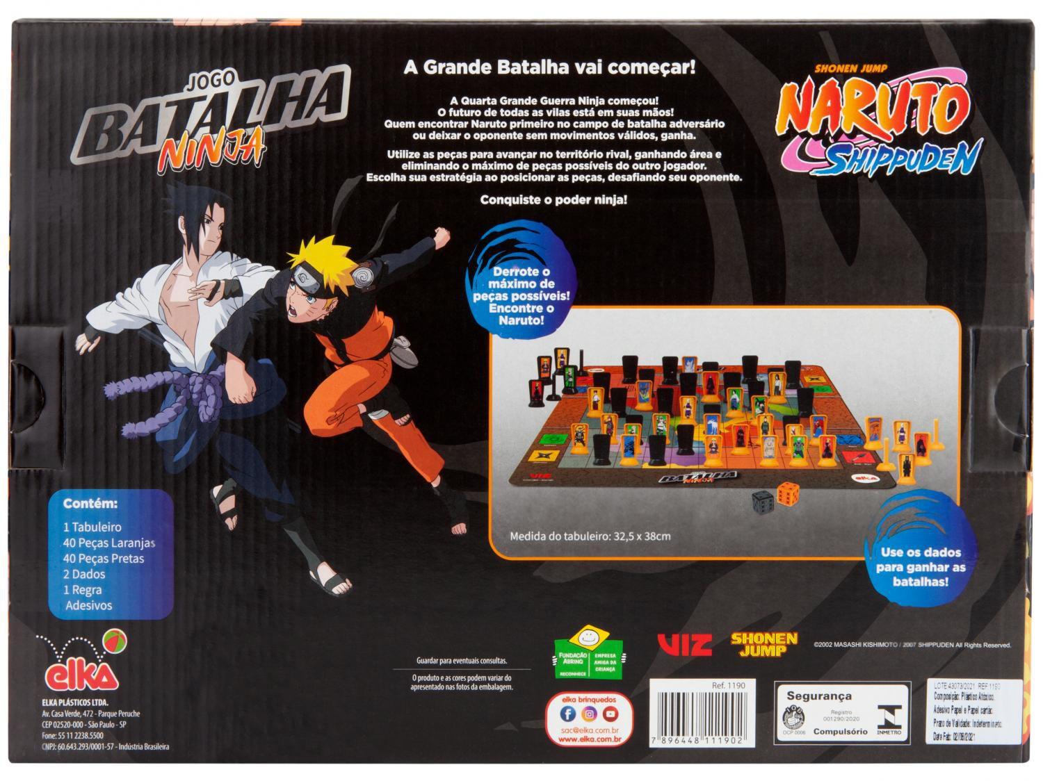 Jogo Batalha Ninja - Naruto Shippuden, Elka, Colorido, Multicor