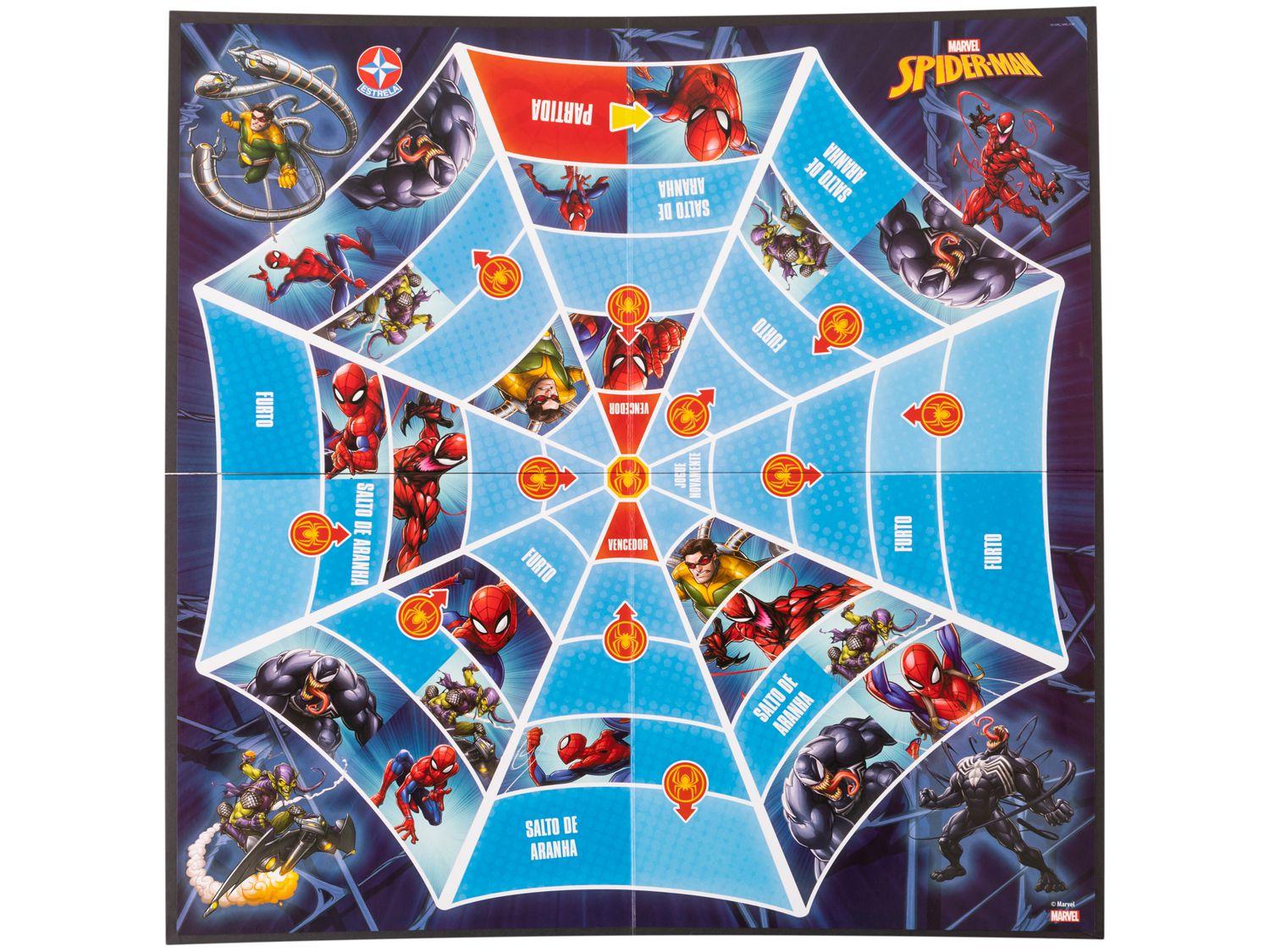 Jogo de Cartas - Batalha - Marvel - Spiderman - 2 a 4 Jogadores