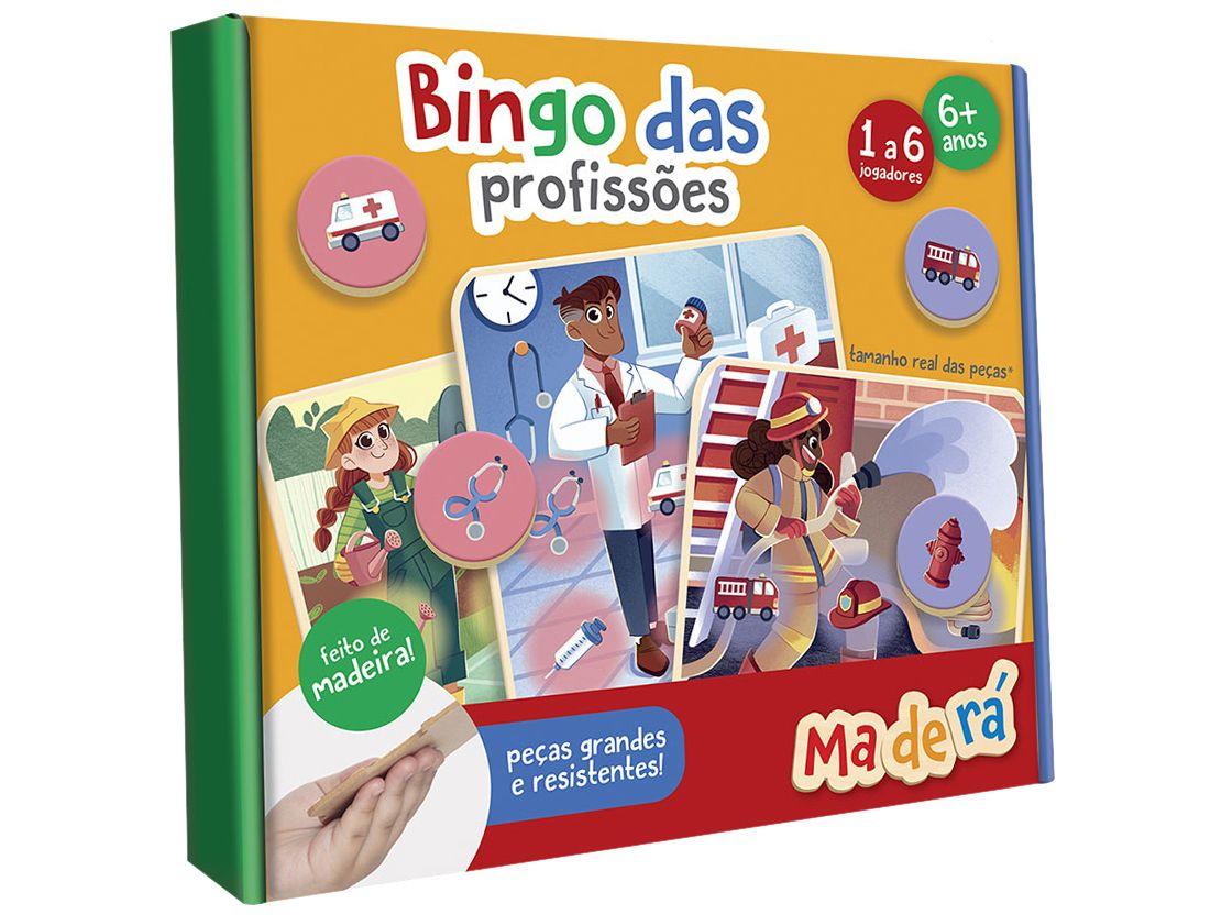 Jogo Bingo das Profissões Madera Toyster