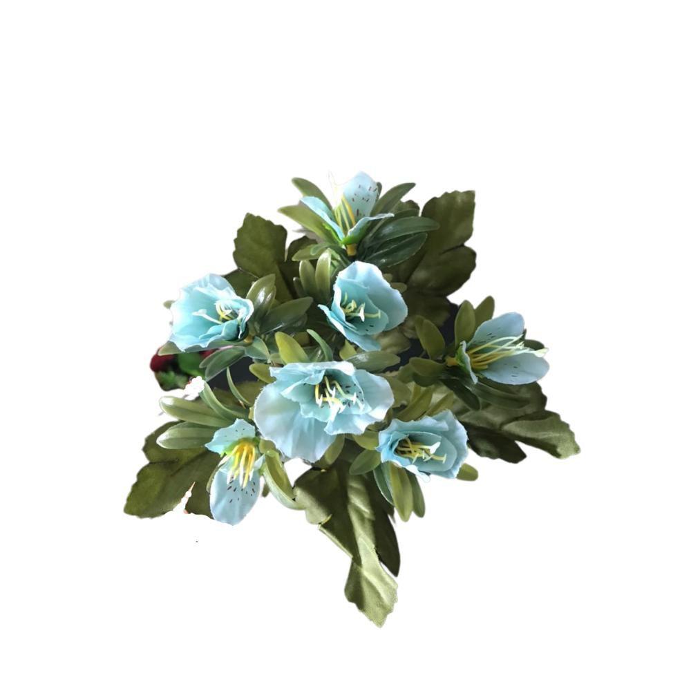 Jogo C/ 2 Mini Buquês De Azaleia C/ 7 Flores 27cm Cada - Azul. - Multiart -  Outros Decoração - Magazine Luiza