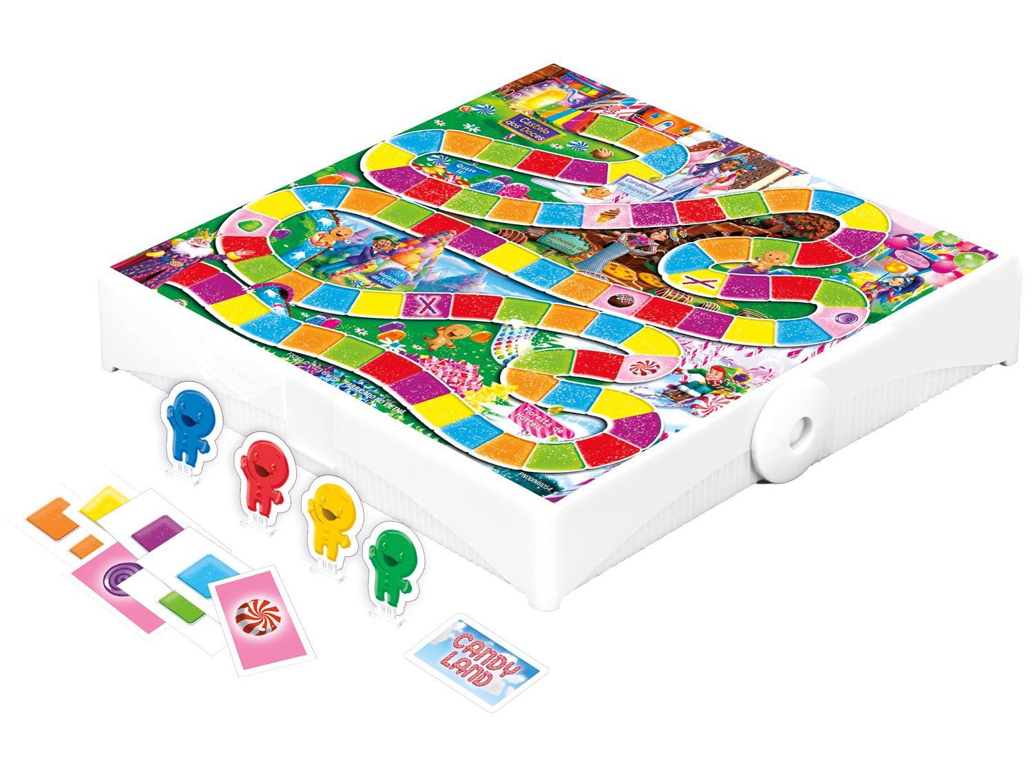 Jogo Candy Land Tabuleiro Grab and Go Hasbro