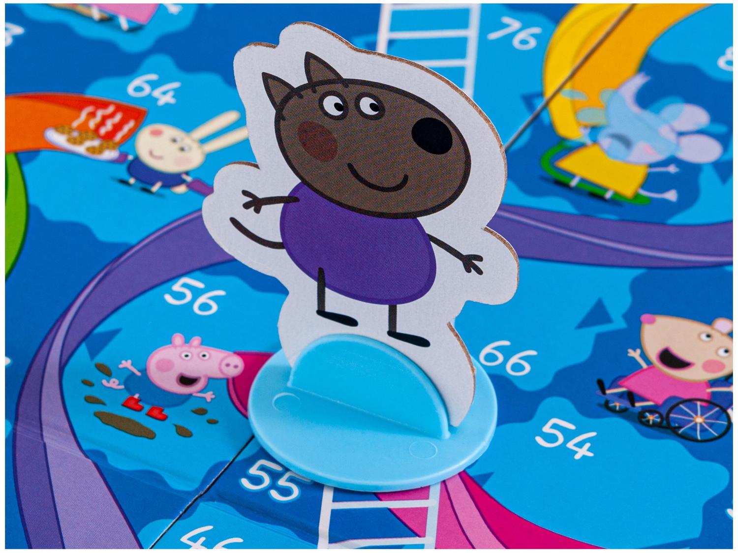 Jogo Chutes and Ladders Peppa Pig Tabuleiro