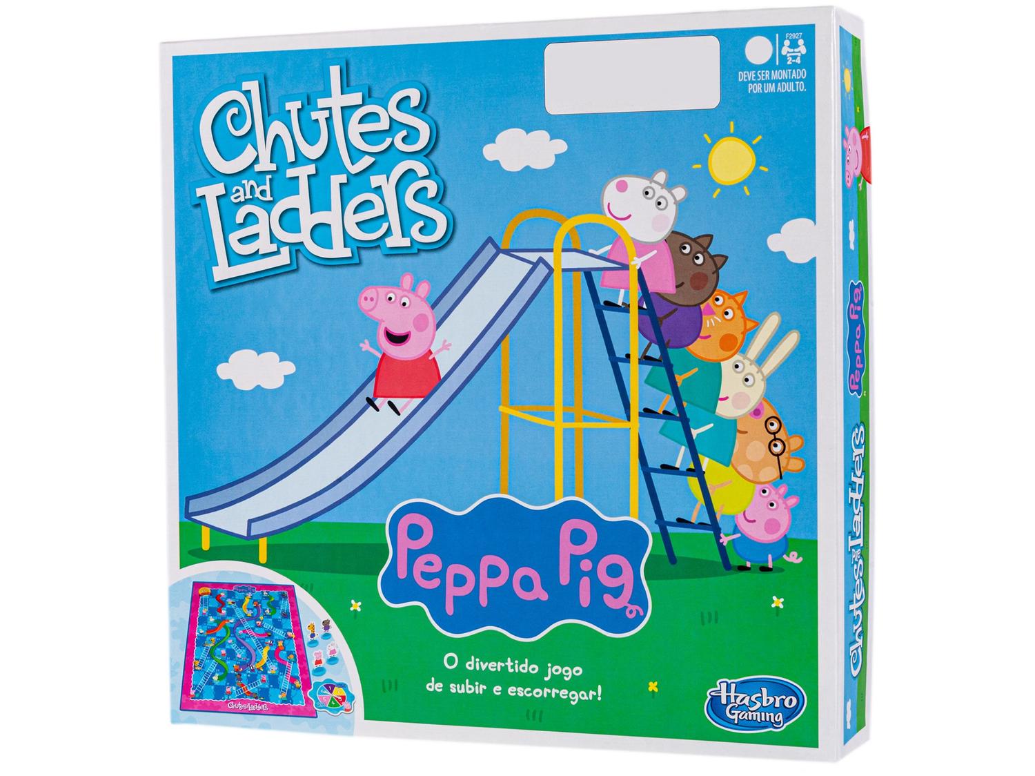 Jogo Chutes and Ladders Peppa Pig Tabuleiro
