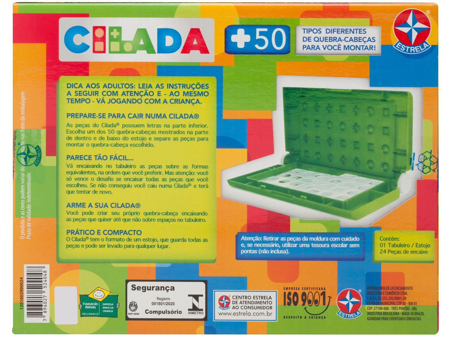 Jogo Educativo Cilada Estrela 6 + Anos Original Nova Edição