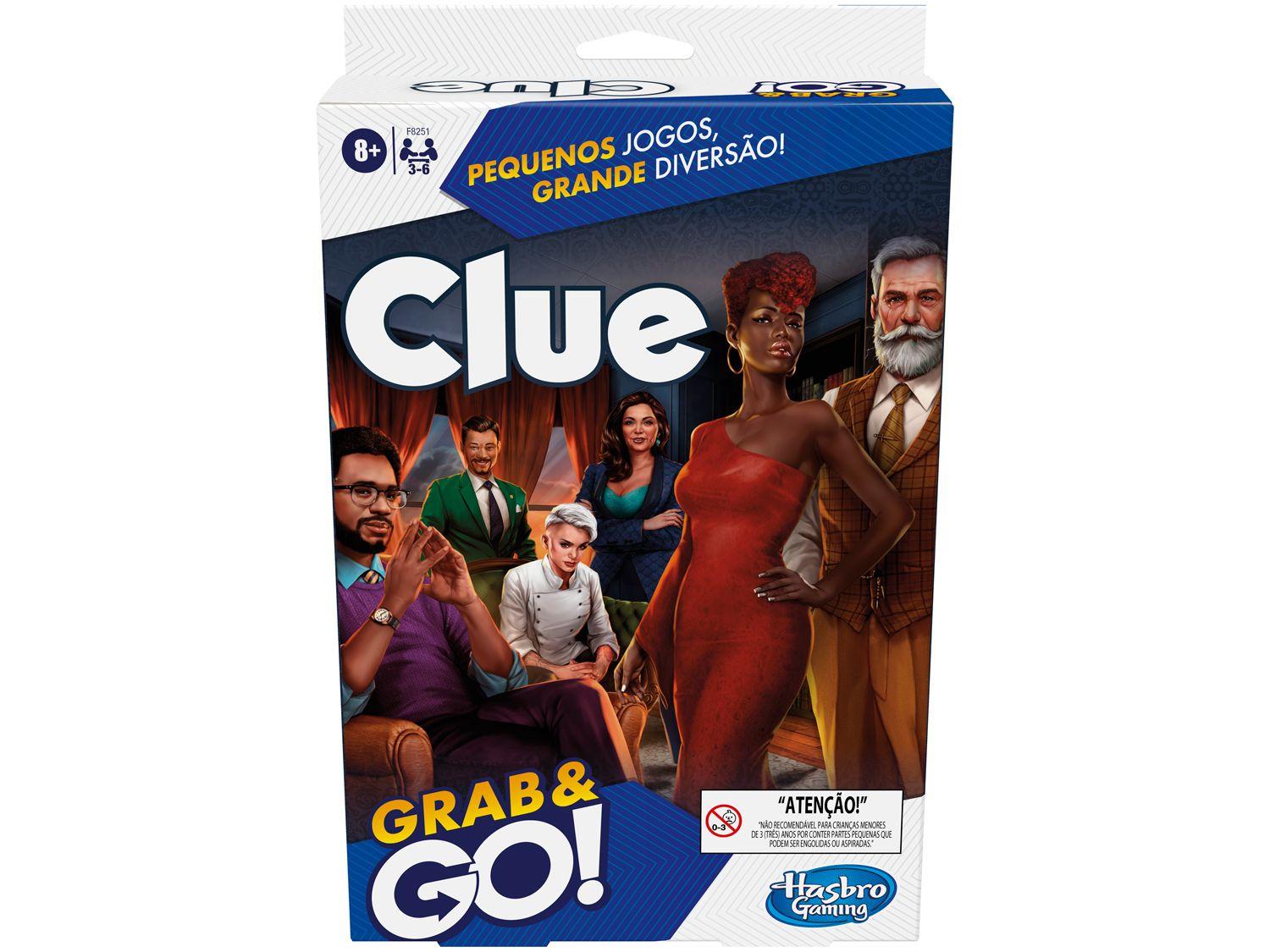 Jogo Clue Tabuleiro Grab and Go Hasbro