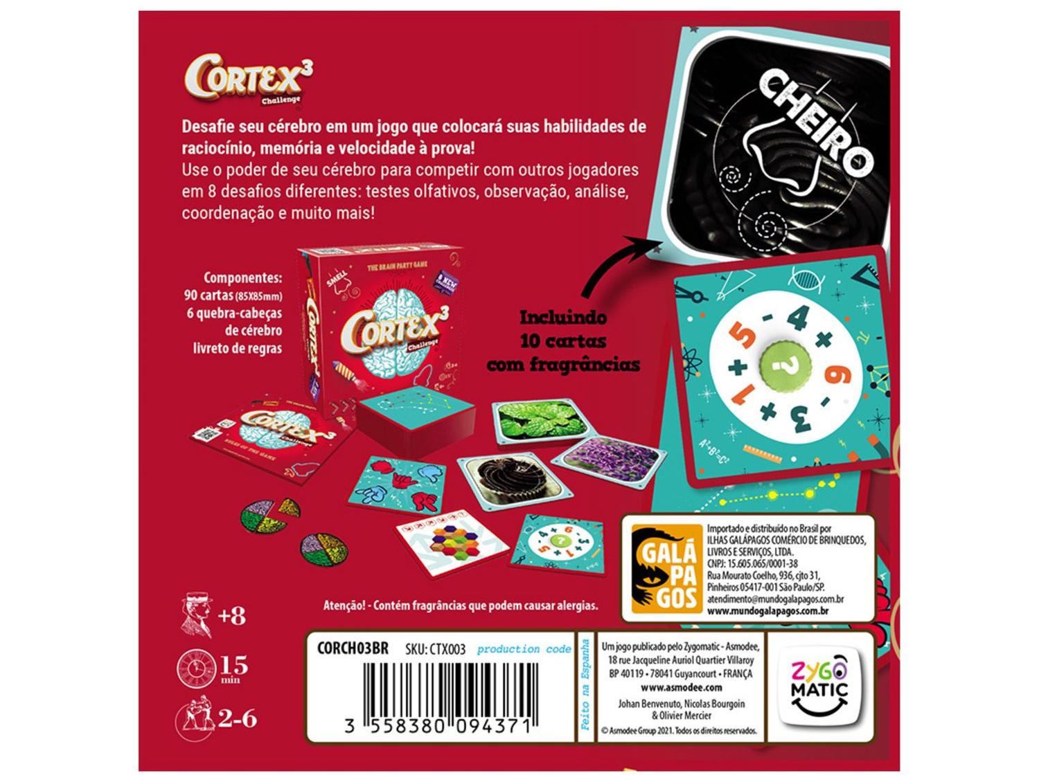 Jogo Cortex Challenge 3 Galápagos | Colorido | Shopping | LATAM Pass