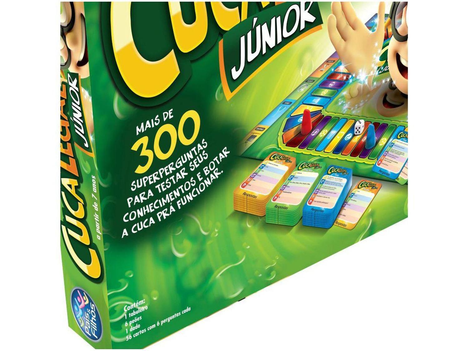 Jogo de Tabuleiro Cuca Legal Junior Pais & Filhos