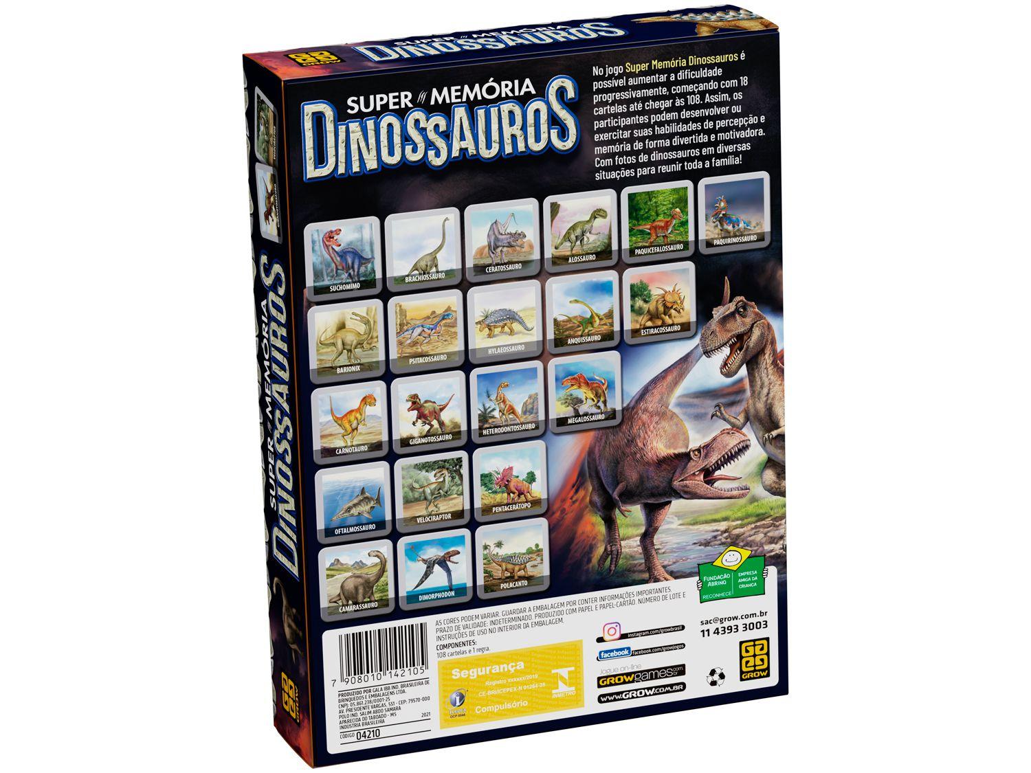 Jogo Supermemória Dinossauros