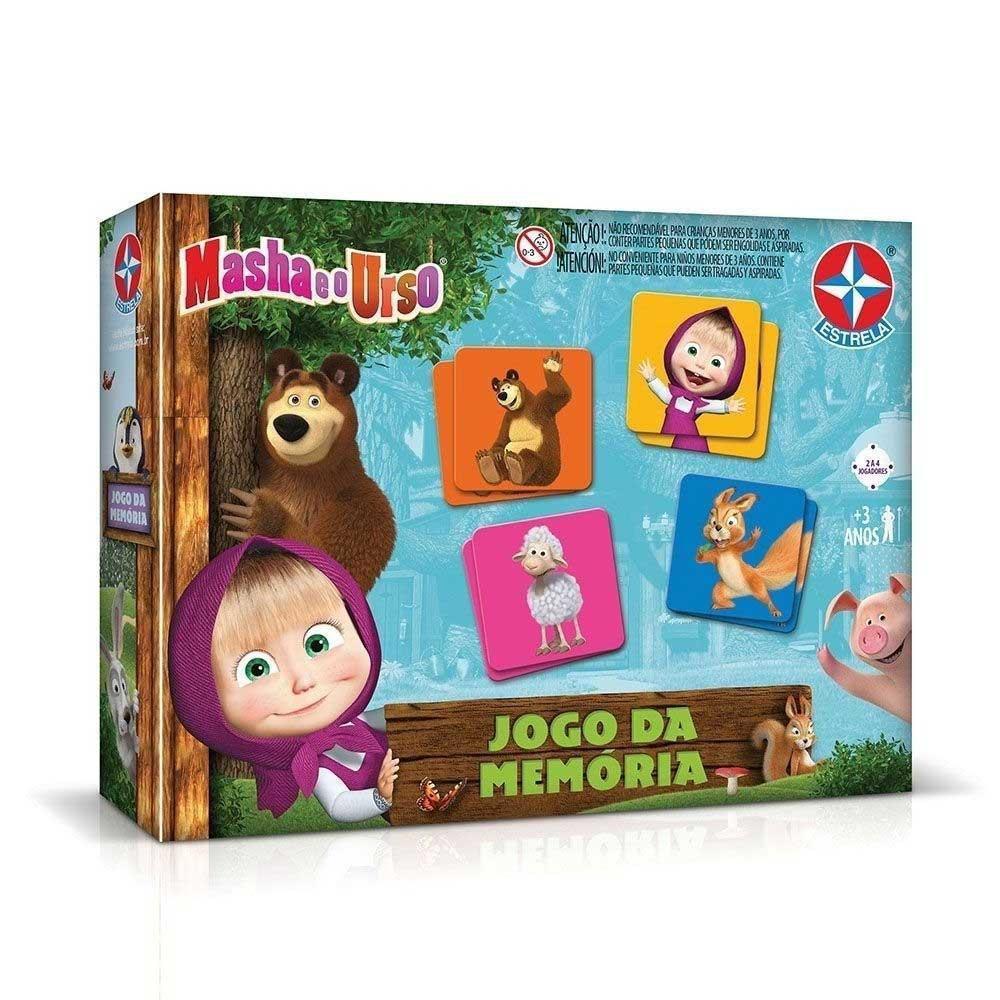 Jogo da Memória Masha e o Urso - Estrela - Jogos de Memória e ...