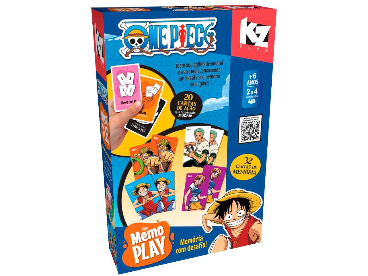Jogo da Memória Memo Play One Pice Elka 52 Peças
