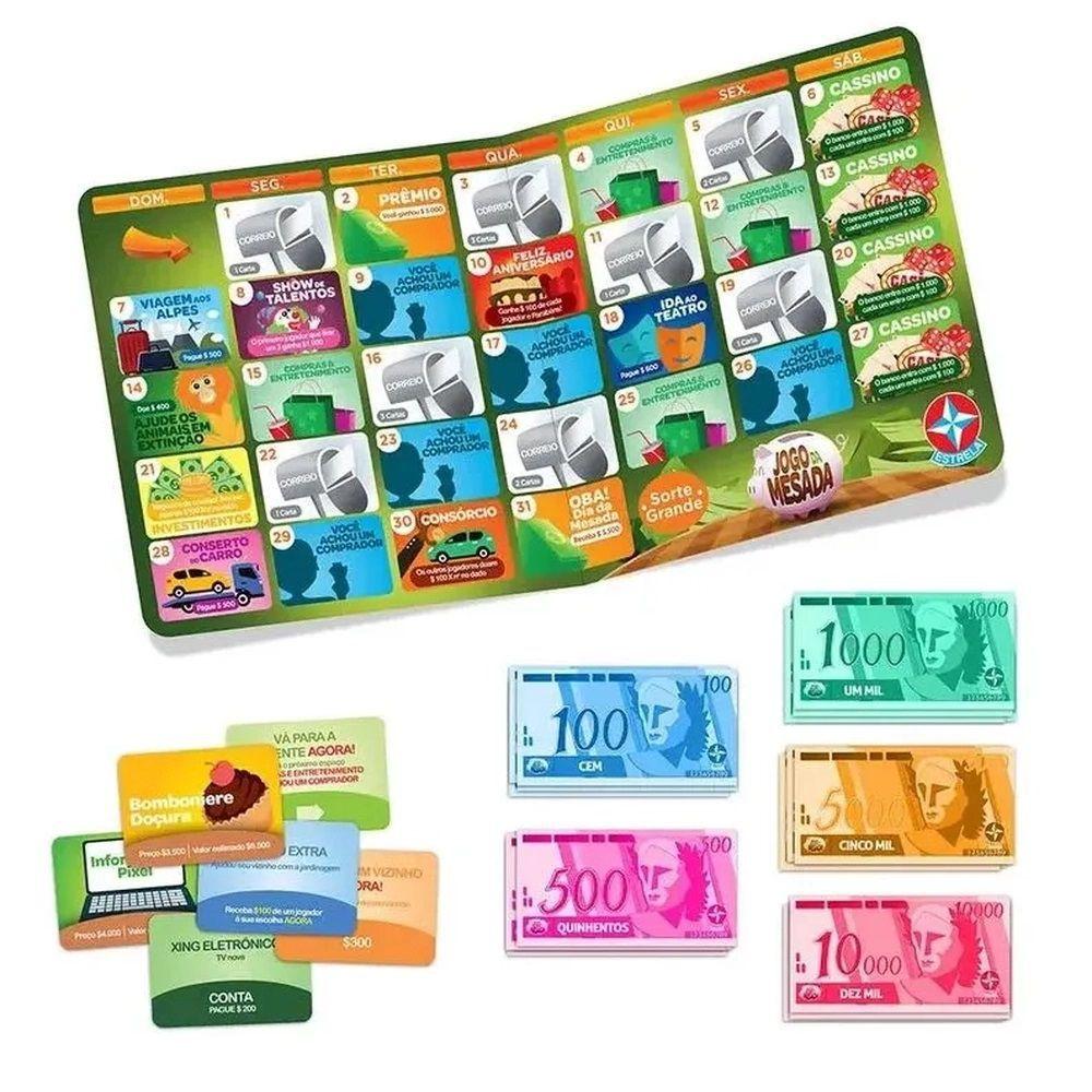 Jogo da Mesada o Jogo de Educação Financeira - Estrela - Brinquedos ...