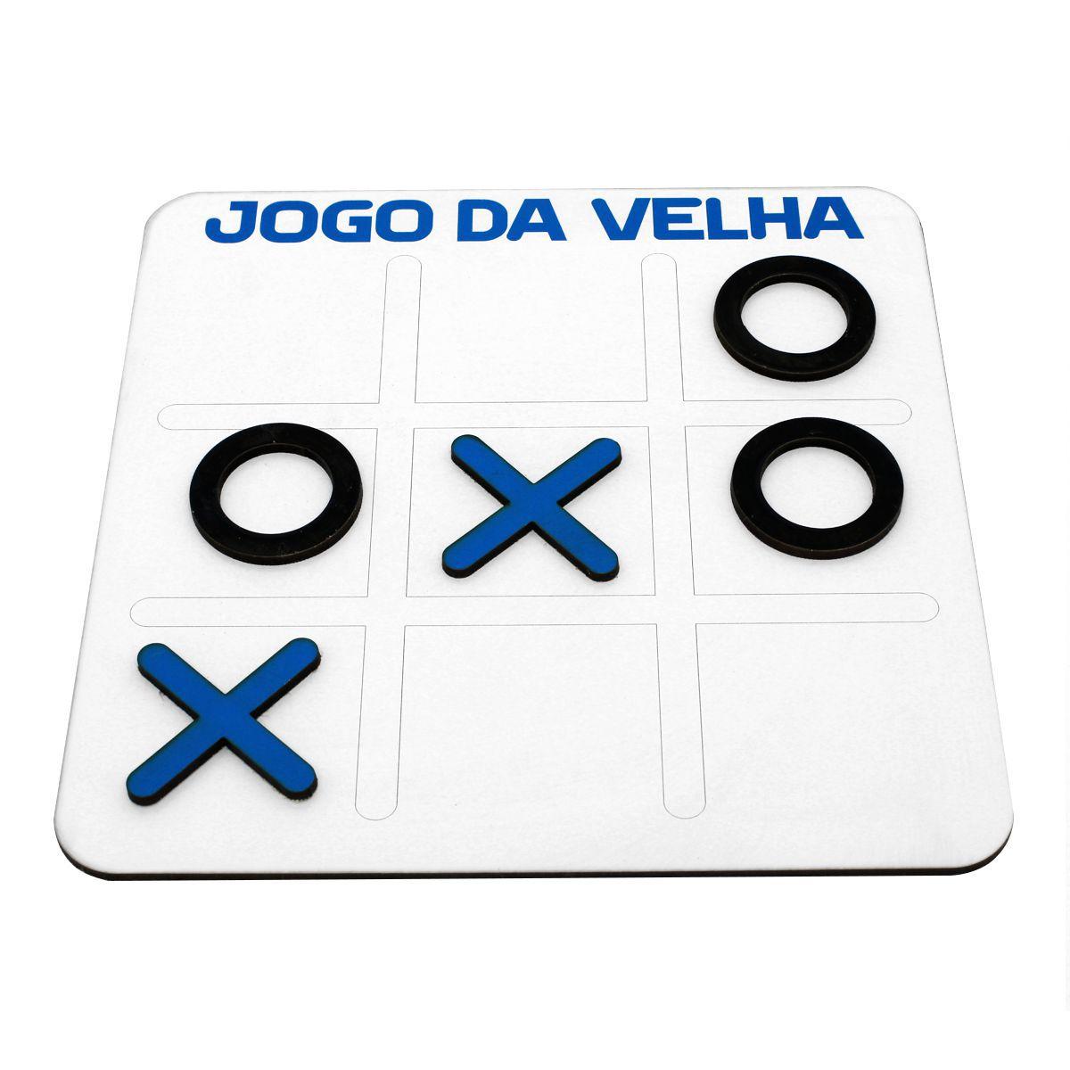 Tic Tac Toe Jogo Da Velha Infantil Corte A Laser 20X20Cm