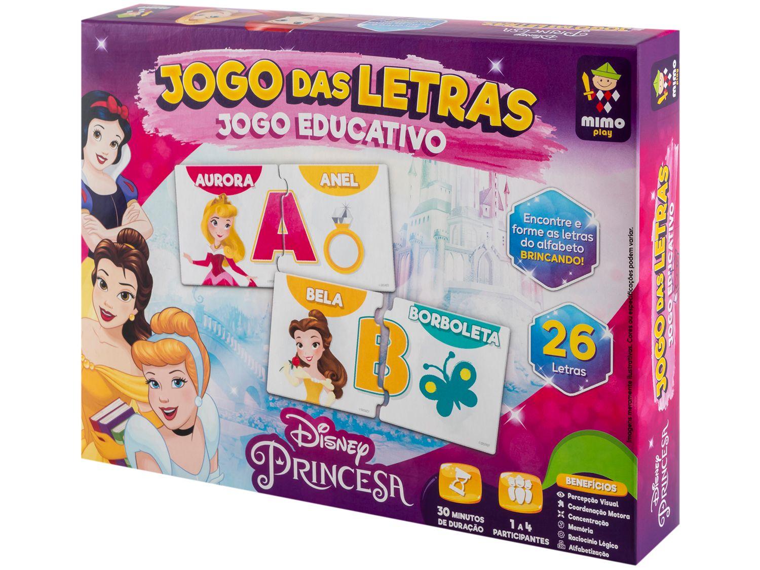 Jogo das Letras Princesas Disney Mimo Toys