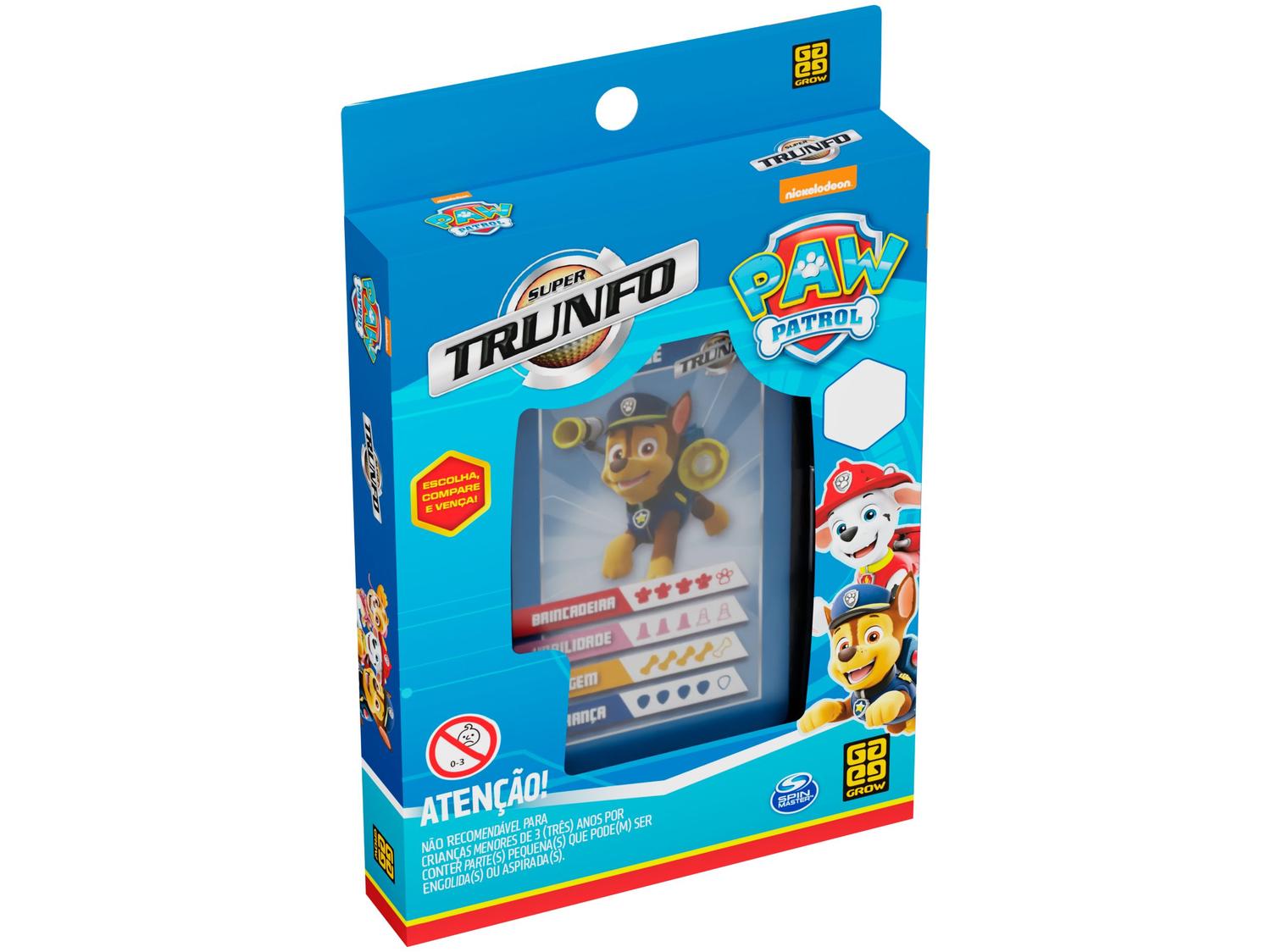 Jogo de Baralho Trunfo Patrulha Canina Grow
