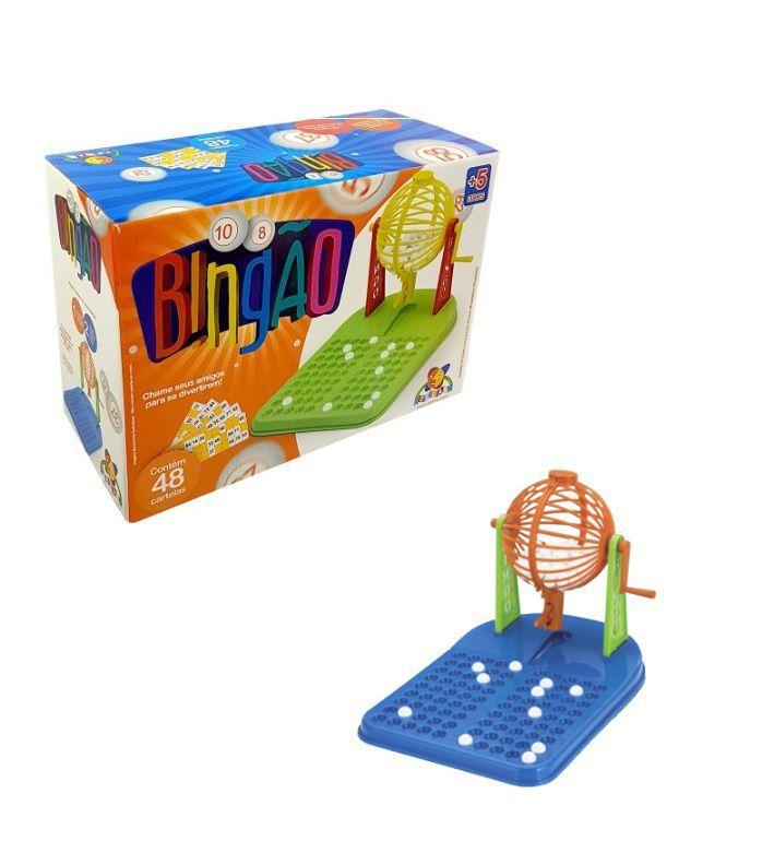 Bingo Infantil Jogo Brinquedo Globo + 48 Cartelas + Bolinhas