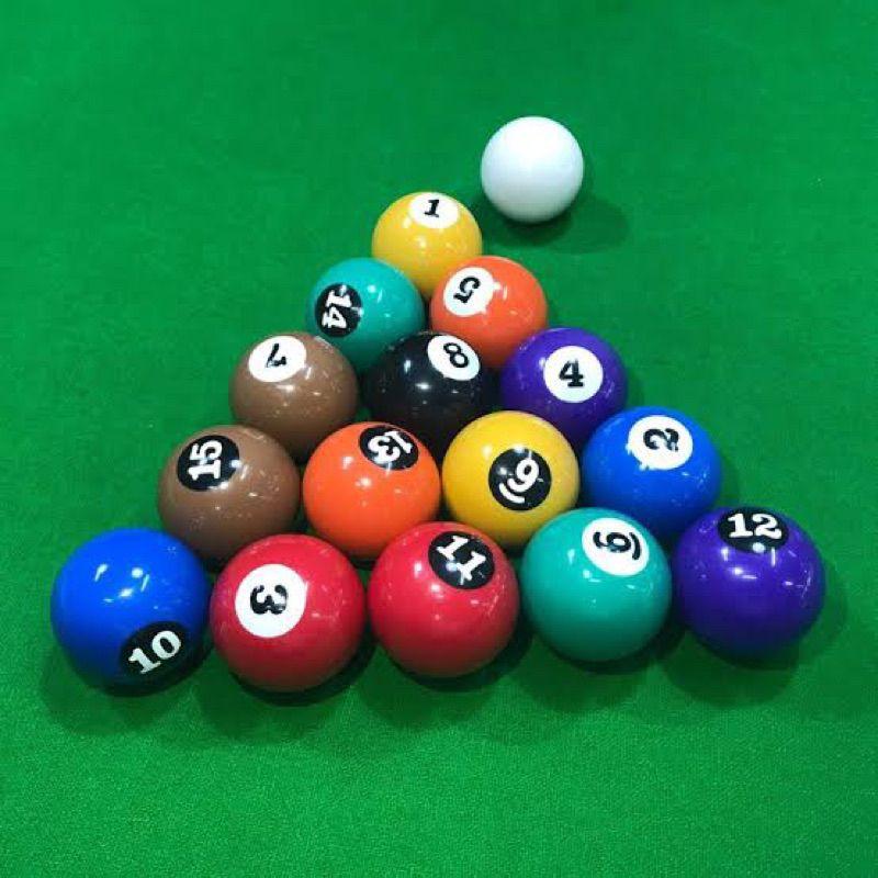 Jogo De Bolas De Bilhar Sinuca Snooker 52mm Bolão 54mm