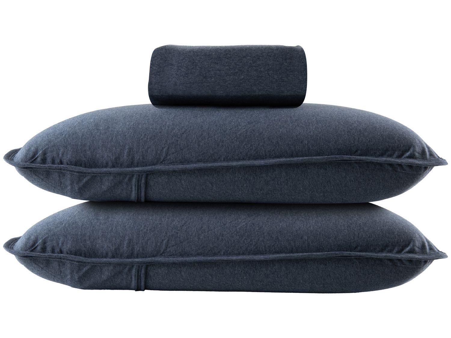 Jogo de Cama Queen Atlântica Mescla Urban Azul Escuro 3 Peças