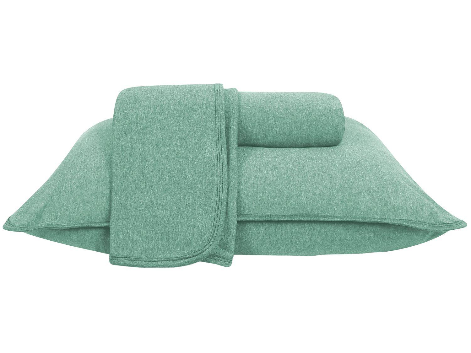 Jogo de Cama Queen Atlântica Mescla Urban Verde Gales 3 Peças